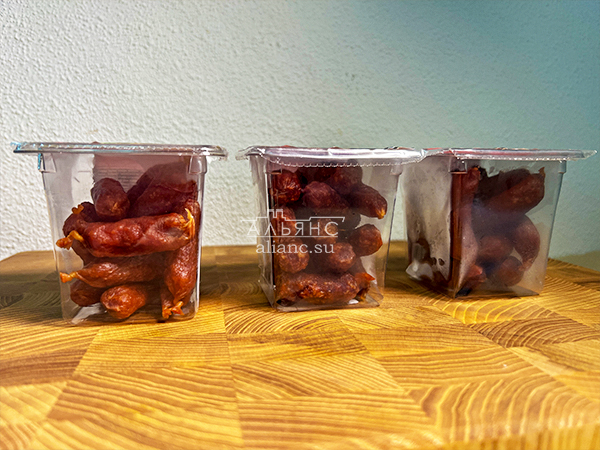 Колбаски МИНИ со вкусом аджики с/к (100 гр) в Находке