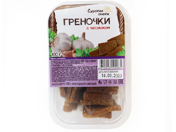 Сурские гренки с Чесноком (100 гр) в Находке