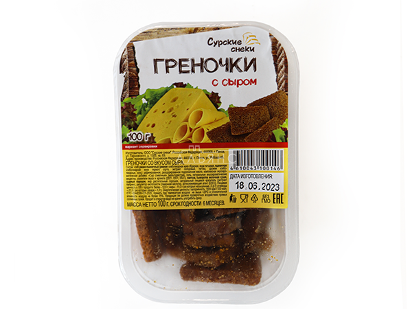 Сурские гренки со вкусом Сыра (100 гр) в Находке