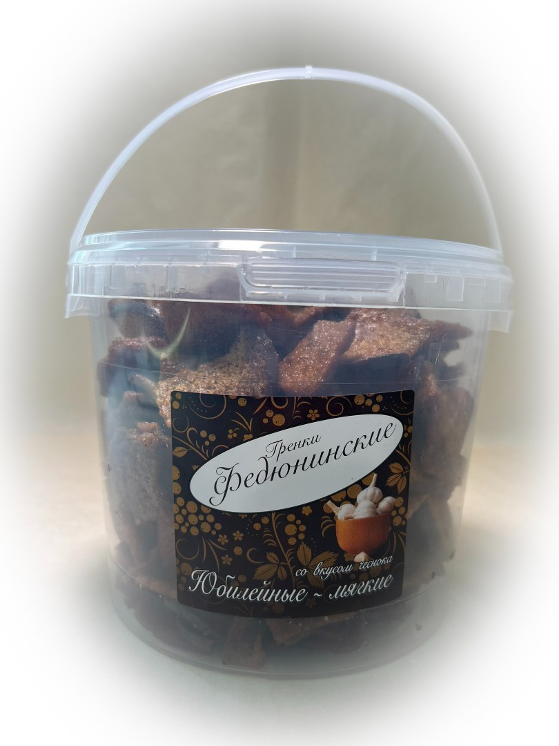 Гренки "ФЕДЮНИНСКИЕ" "Чеснок" (ведро 900 гр.) в Находке