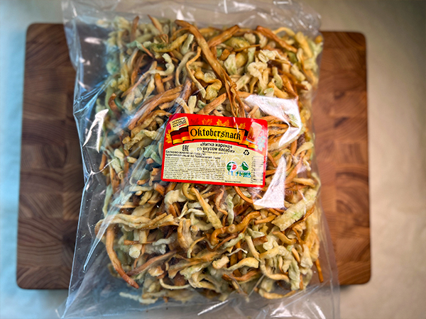 Нитка ЖАРЕНАЯ "Васаби" Oktobersnack 1 кг (сырный продукт) в Находке