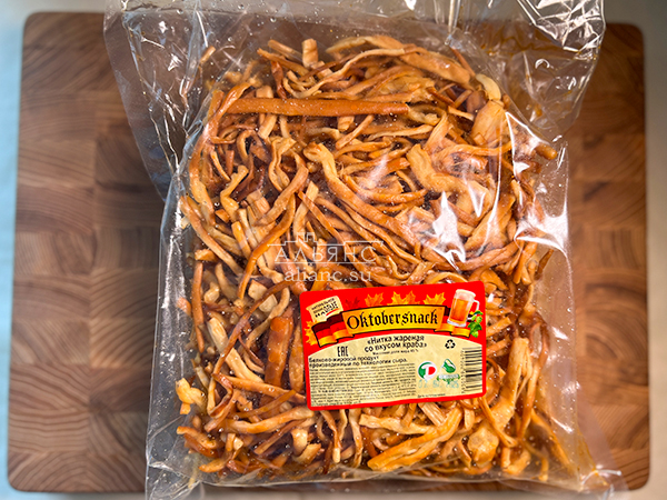 Нитка ЖАРЕНАЯ "Краб" Oktobtersnak 1 кг (сырный продукт) в Находке