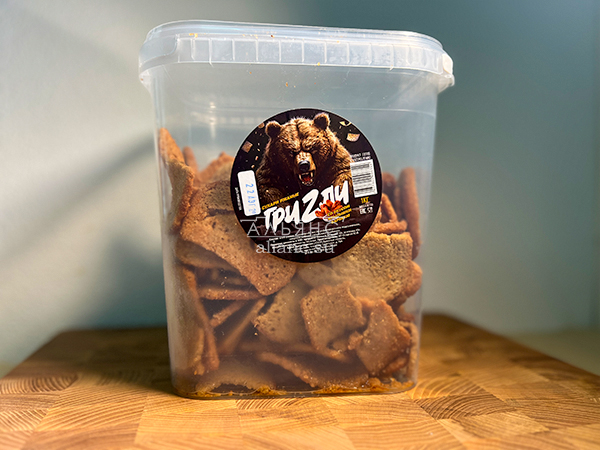 Ведро Ржаные гренки со вкусом Крылышки Барбекю (1 кг) в Находке