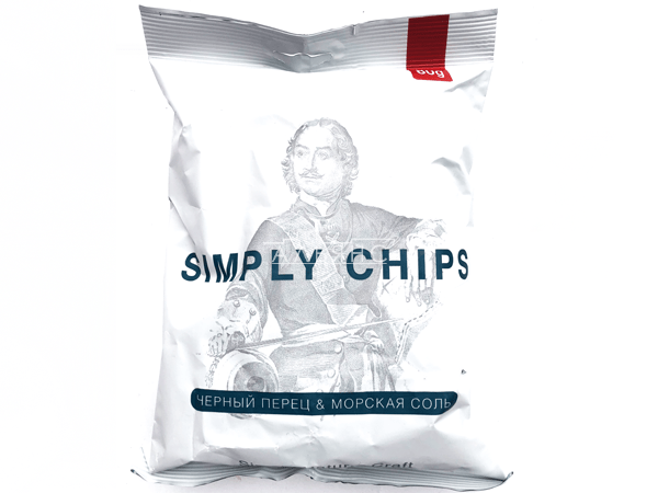 Картофельные чипсы "Simple chips" Морская соль и черный перец 80 гр. в Находке